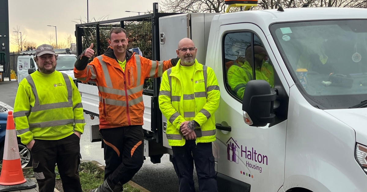 members of halton housing environmental services team