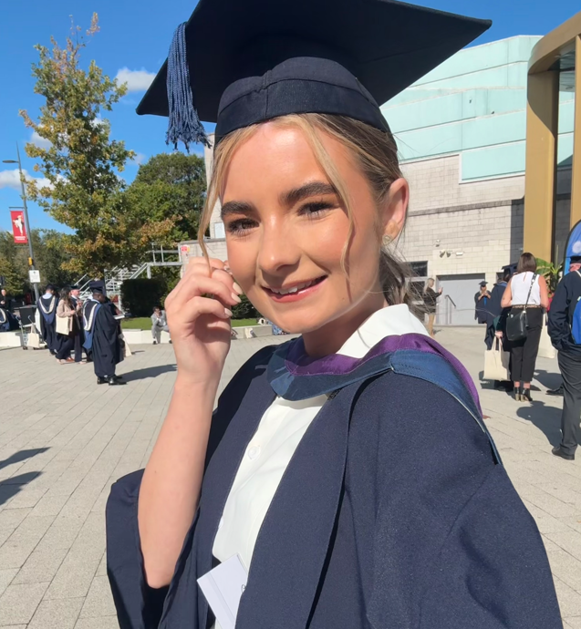Olivia at her graduation